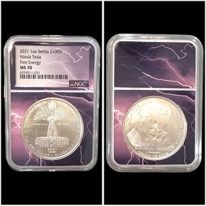2021 NGC   NIKOLA TESLA SERBIA FREE‎ ENERGY MS 70